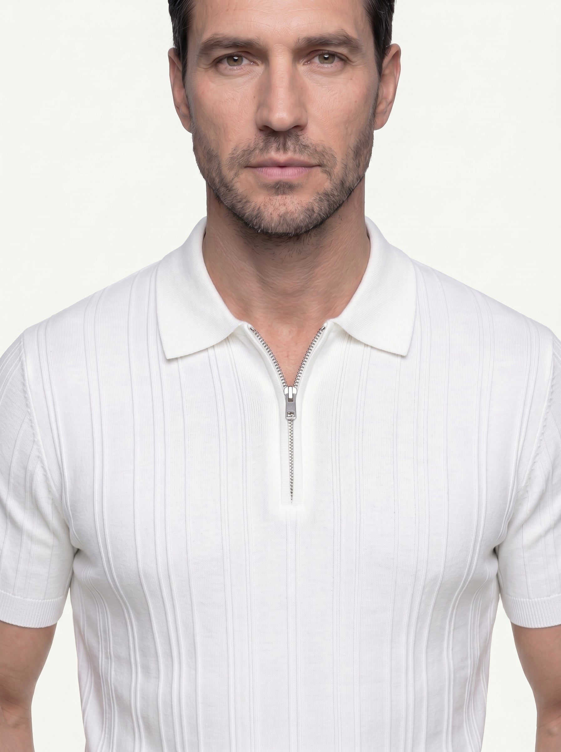 Men’s Muscle Fit V-Neck Polo Shirt
