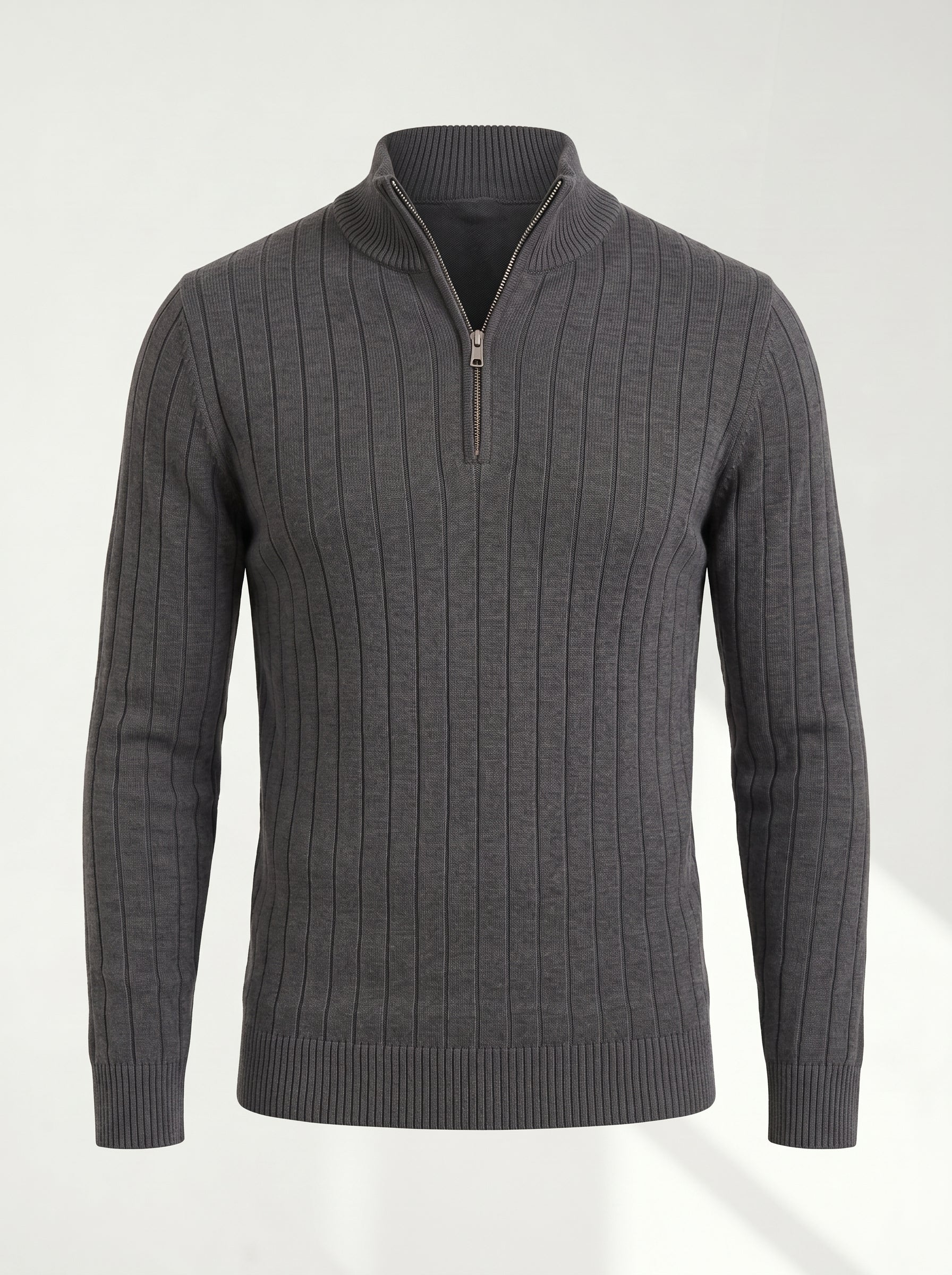 Men’s Ribbed Quarter Zip Sweater