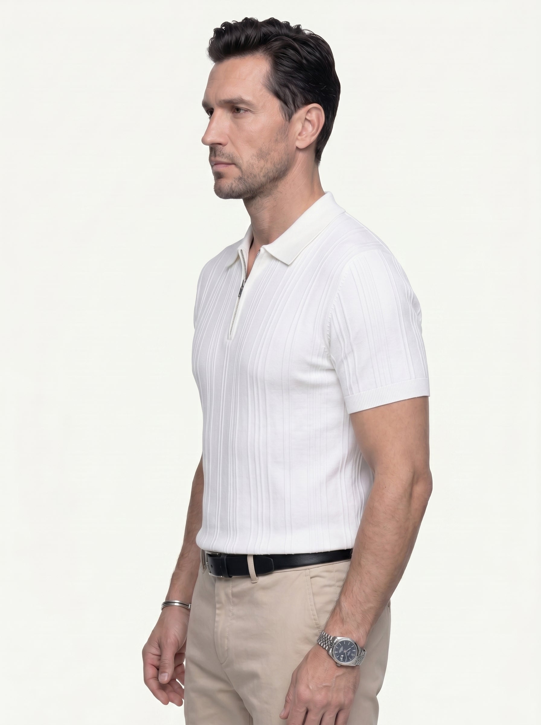 Men’s Muscle Fit V-Neck Polo Shirt